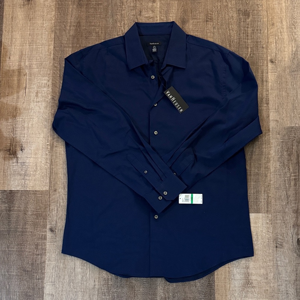 Van Heusen Dark Blue Dress Shirt